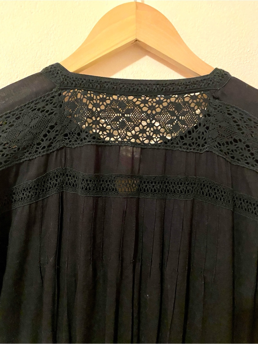 Loveshackfancy Cotton Edie Crochet Maxi Midi Lace Dress Black Small - Picture 12 of 16
